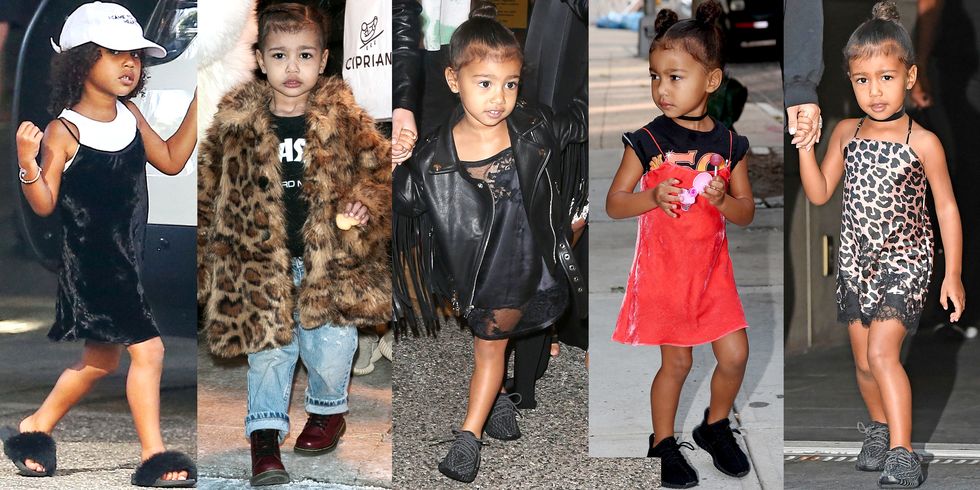 <p>Leave it to 3-year-old North West to wear a slip dress better than anyone else in 2016. The daughter of Kim Kardashian West and Kanye West reigned as the youngest style star of the year—stepping out in furry slides, velvet slip dresses, Yeezy boosts, logo tees and plenty of fur coats. </p>
