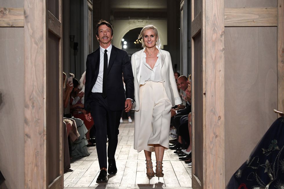 <p>After acting as co-creative directors of Valentino since 2007, Pierpaolo Piccioli and Maria Grazia Chiuri went their separate ways when Chiuri exited the fashion house in July. Together, the power design couple revitalized Valentino after Mr. Valentino stepped down in 2007. <strong data-redactor-tag="strong" data-verified="redactor"></strong>The pair showed their final joint Haute Couture collection, inspired by Shakespearean era style, in July before the devastating fashion breakup was announced and Chiuri was confirmed as the new creative director at Dior while Piccioli stayed on as the sole creative director at Valentino.</p>