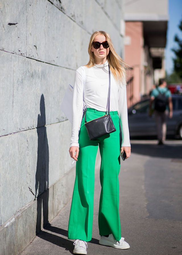 colore 2017 per pantone: il greenery per outfit street style 