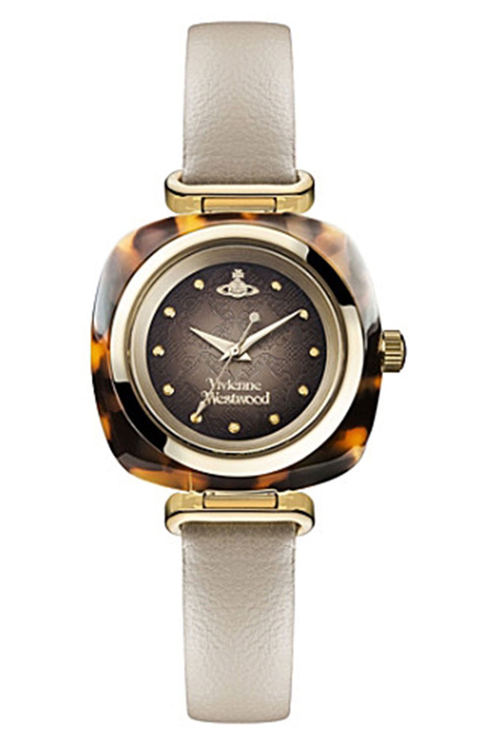 <p>Elegante cinturino sottile per questo orologio donna con<strong data-redactor-tag="strong" data-verified="redactor"> quadrante tartarugato</strong> e dettagli oro, <strong data-redactor-tag="strong" data-verified="redactor">Vivienne Westwood</strong>,&nbsp;<em data-redactor-tag="em">Selfridges.com.</em><span class="redactor-invisible-space" data-verified="redactor" data-redactor-tag="span" data-redactor-class="redactor-invisible-space"></span><span class="redactor-invisible-space" data-verified="redactor" data-redactor-tag="span" data-redactor-class="redactor-invisible-space"></span></p><p><a href="http://www.selfridges.com/GB/en/cat/vivienne-westwood-vv141bg-time-machine-stainless-steel-and-leather-watch_759-10001-VV141BG/?previewAttribute=Multi-coloured" target="_blank" data-tracking-id="recirc-text-link"></a></p>