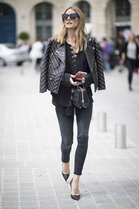 Jeans skinny: copia gli outfit glam di Olivia Palermo