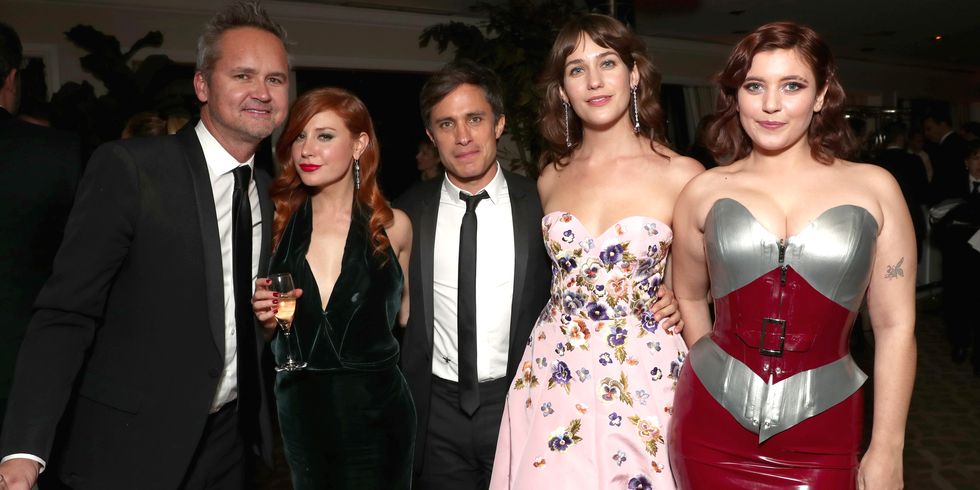 BEVERLY HILLS, CA - JANUARY 08:  (L-R) Head of Amazon Studios Roy Price, writer Lila Feinberg, actors Gael Garcia Bernal, Lola Kirke, and Hannah Dunne attends Amazon Studios Golden Globes Celebration at The Beverly Hilton Hotel on January 8, 2017 in Beverly Hills, California.  (Photo by Todd Williamson/Getty Images for Amazon)