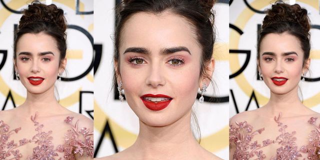 Golden Globe 2017: copia il make up di Lily Collins