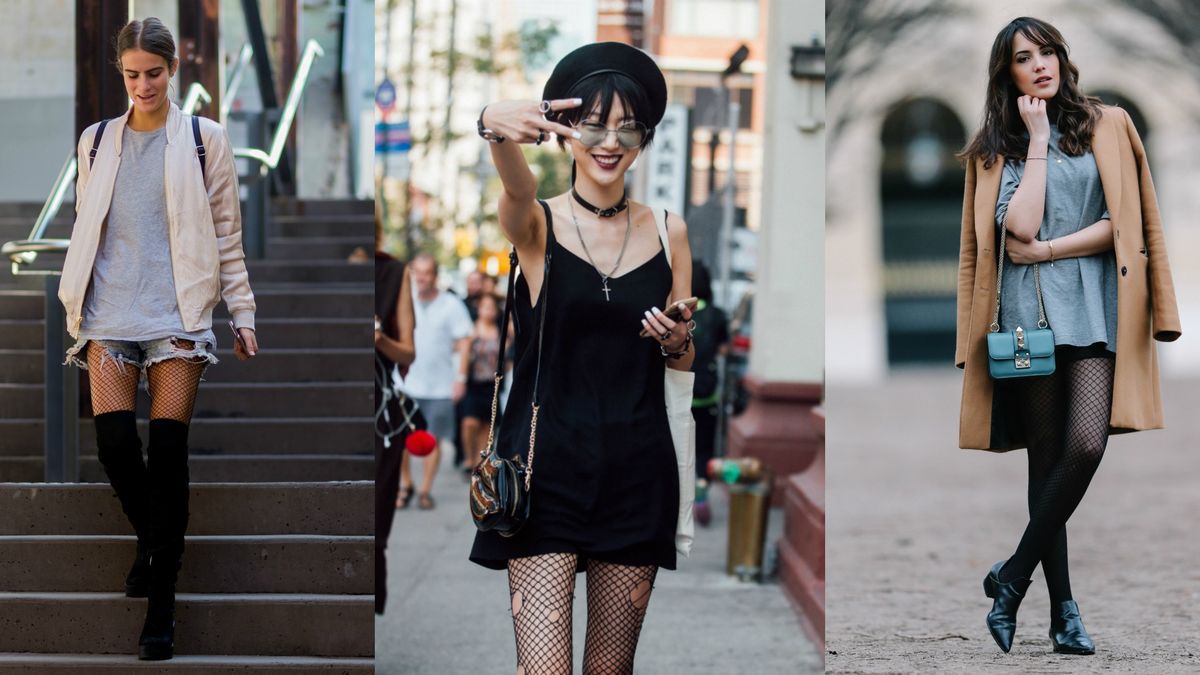 Calze a rete: come le abbinano le fashion blogger senza essere volgari