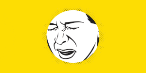 Face, Yellow, Facial expression, Head, Font, Smile, Illustration, Art, No expression, Logo, 