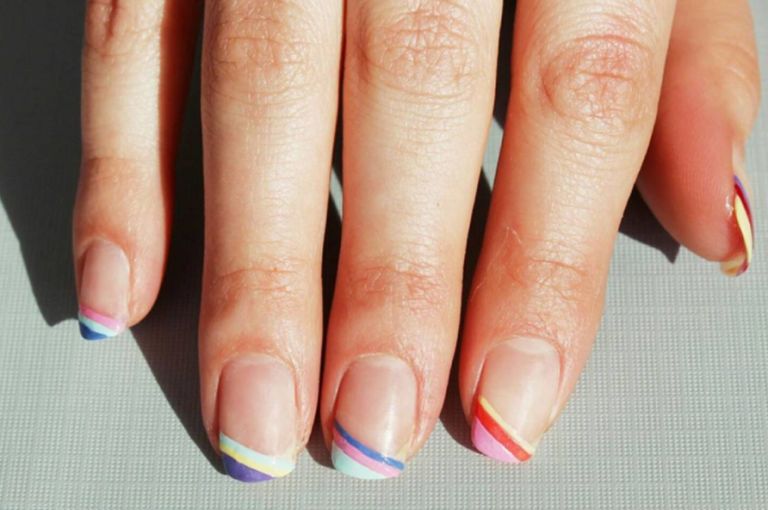 <p>Slanted stripes in a variety of shades bring a jolt of color to bare nail beds.</p><p><a href="https://www.instagram.com/p/BI3ATUAjeHP/?taken-by=luxebytracylee&amp;hl=en"></a><a href="https://www.instagram.com/p/BI3ATUAjeHP/?taken-by=luxebytracylee&amp;hl=en"></a><em data-redactor-tag="em" data-verified="redactor"><a href="https://www.instagram.com/p/BI3ATUAjeHP/?taken-by=luxebytracylee&amp;hl=en" target="_blank" data-tracking-id="recirc-text-link">@luxebytracylee</a></em></p>