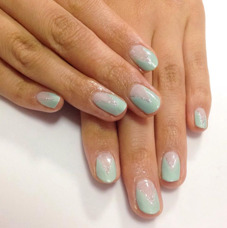 <p>Glossy mint green + a touch of silver sparkle give this negative space manicure a spring-y feel.</p><p><a href="https://www.instagram.com/p/BCwkvR7Gs5O/?taken-by=nailartbysig"></a><a href="https://www.instagram.com/p/BCwkvR7Gs5O/?taken-by=nailartbysig"></a><em data-redactor-tag="em" data-verified="redactor"><a href="https://www.instagram.com/p/BCwkvR7Gs5O/?taken-by=nailartbysig" target="_blank" data-tracking-id="recirc-text-link">@nailartbysig</a></em></p>