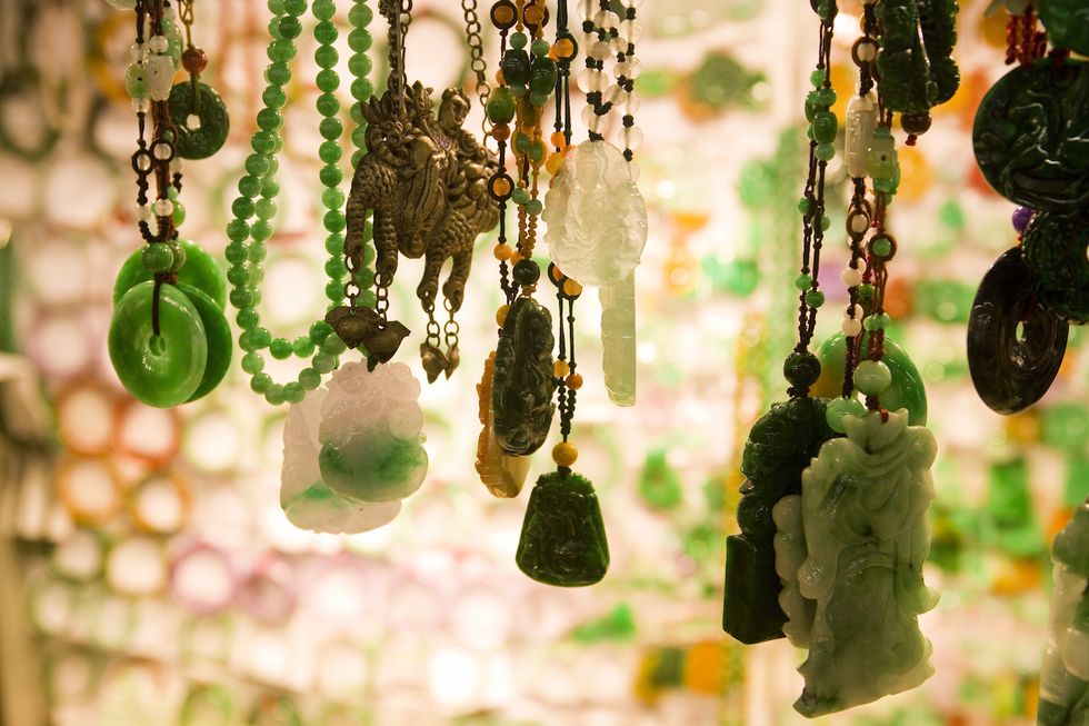 Green, Natural material, Jewellery, Craft, Creative arts, Bead, Body jewelry, Jewelry making, Gemstone, Prayer beads, 