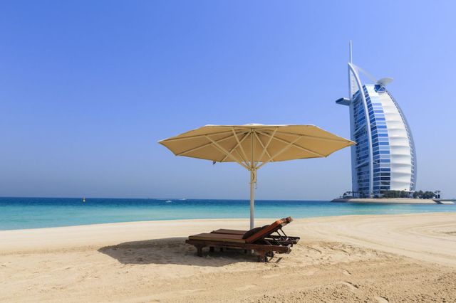 Burj Al Arab Jumeirah Dubai spiaggia