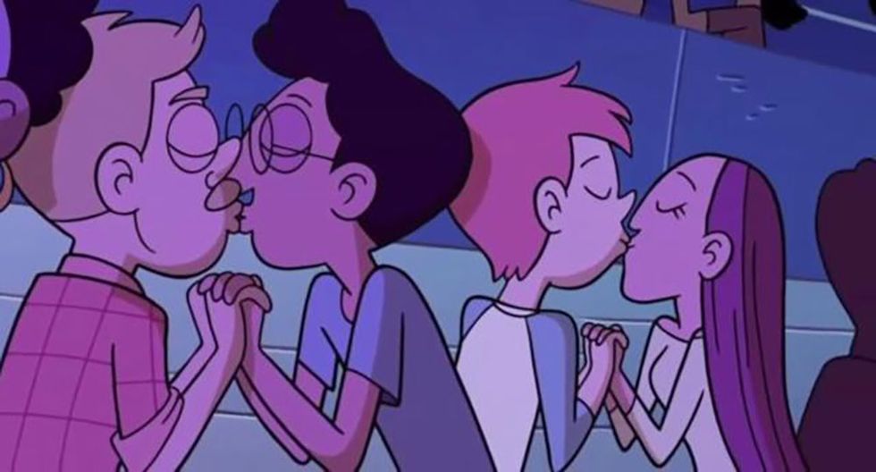 Il bacio gay in un episodio di «Marco e Star contro le forze del male»