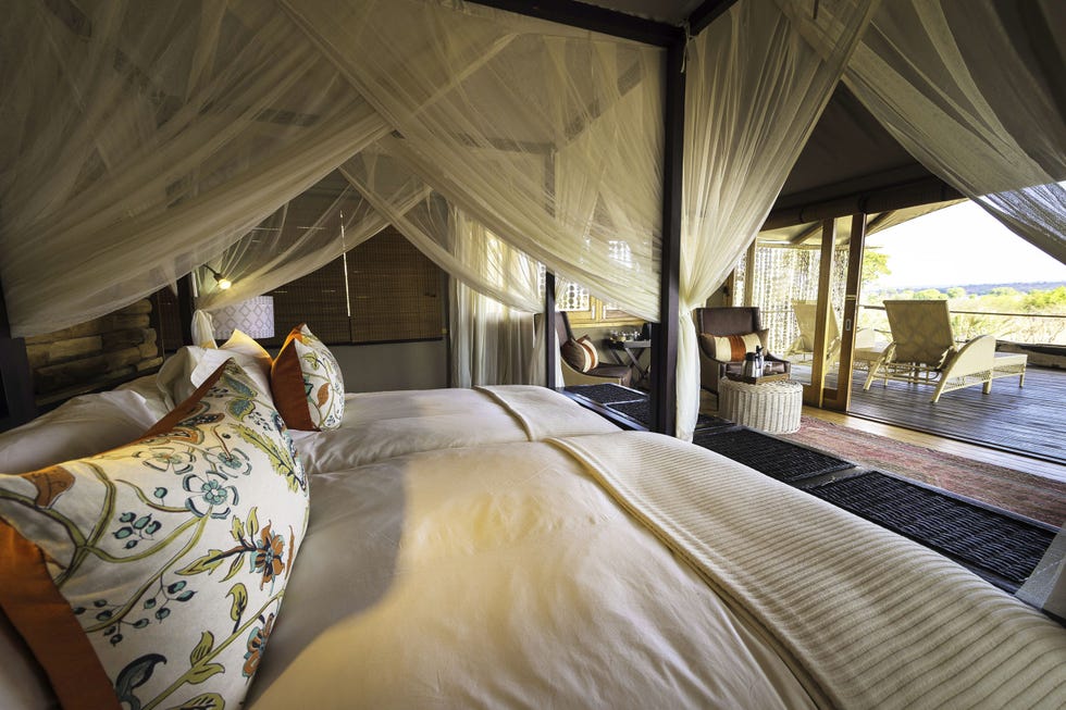 <p><span>With Victoria Falls – and all its thrilling bungee-jumps and zip-wires – on the doorstep, this Wilderness Safaris camp is a peaceful retreat on the banks of the Zambezi. The 12 spacious tents are linked by wooden walkways, connecting them to the communal deck, fire pit and pizza oven, for restorative evenings out on the riverbank. As well as spotting hippo, crocodile and elephant, you can try white-water rafting and fishing. Plus, meet the local rhinos – a nearby conservation area is a sanctuary for some of those left in Zambia's wild. &nbsp;</span><br></p><p><i data-redactor-tag="i">Three nights, from £5,432 a person including international flights, as part of a six-night trip with Yellow Zebra Safaris (020 8547 2305; <a href="http://www.yellowzebrasafaris.com" target="_blank" data-tracking-id="recirc-text-link">yellowzebrasafaris.com</a>).&nbsp;</i></p>