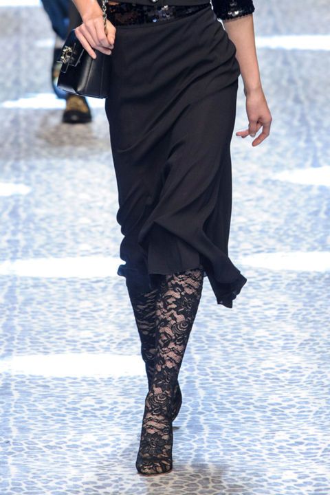 <p>Per Dolce &amp; Gabbana effetto lace totale</p>