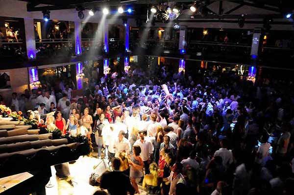 Crowd, Audience, People, Event, Nightclub, Music venue, Stage, Design, Convention, Performance, 