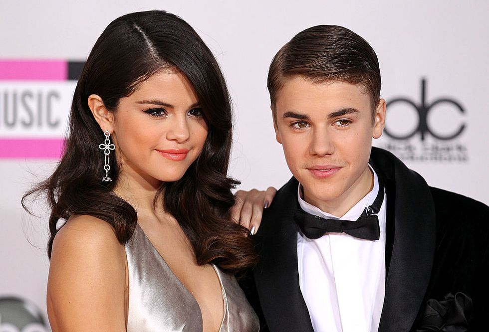Selena Gomez e Justin Bieber agli American Music Awards 2011