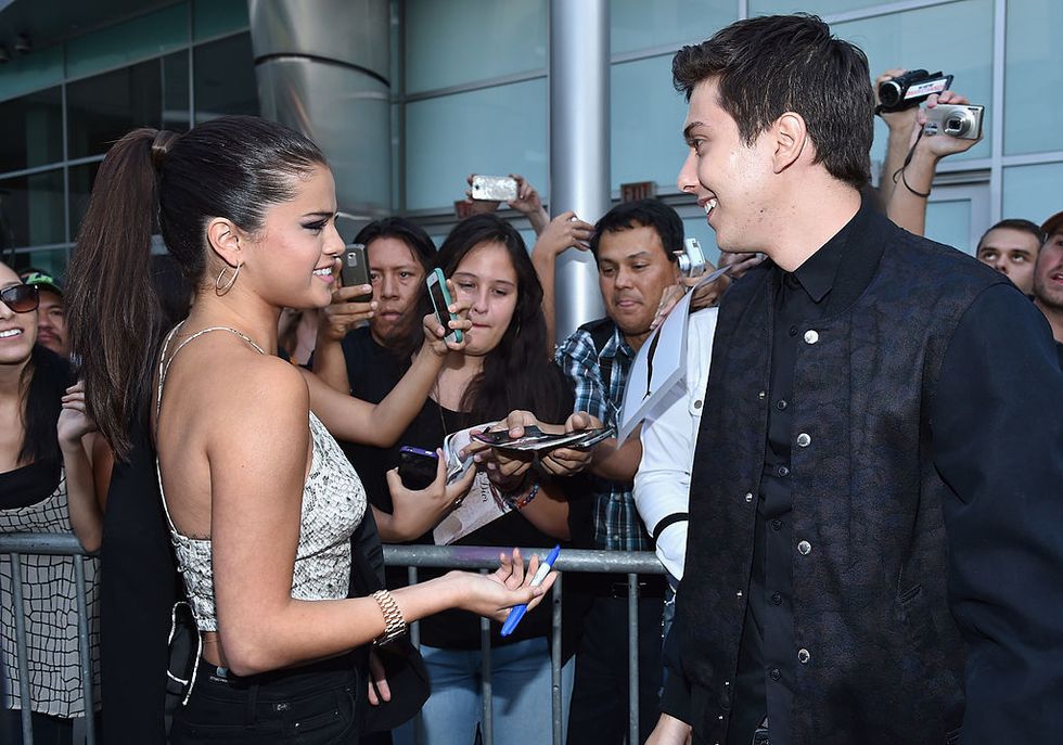 Selena Gomez  e Nat Wolff alla prima di Comportamenti molto...cattivi - 29 luglio 2014