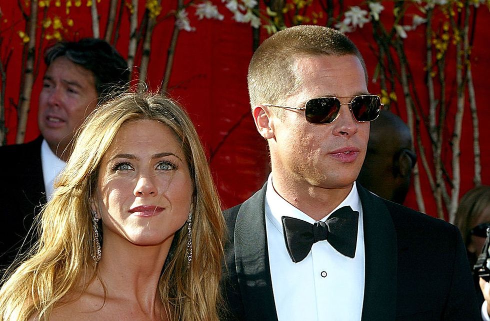 Jennifer Aniston  e Brad Pitt agli Emmy Awards - 2004