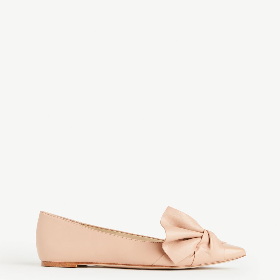 <p>$118; <a href="https://www.anntaylor.com/eula-leather-bow-flats/428927?skuId=22217936&amp;defaultColor=5458&amp;colorExplode=true&amp;catid=cata000020" target="_blank" data-tracking-id="recirc-text-link">anntaylor.com</a></p>
