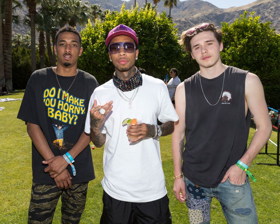 Taco, Tyga e Brooklyn Beckham al  Coachella - 15 aprile 2017  Palm Springs, California