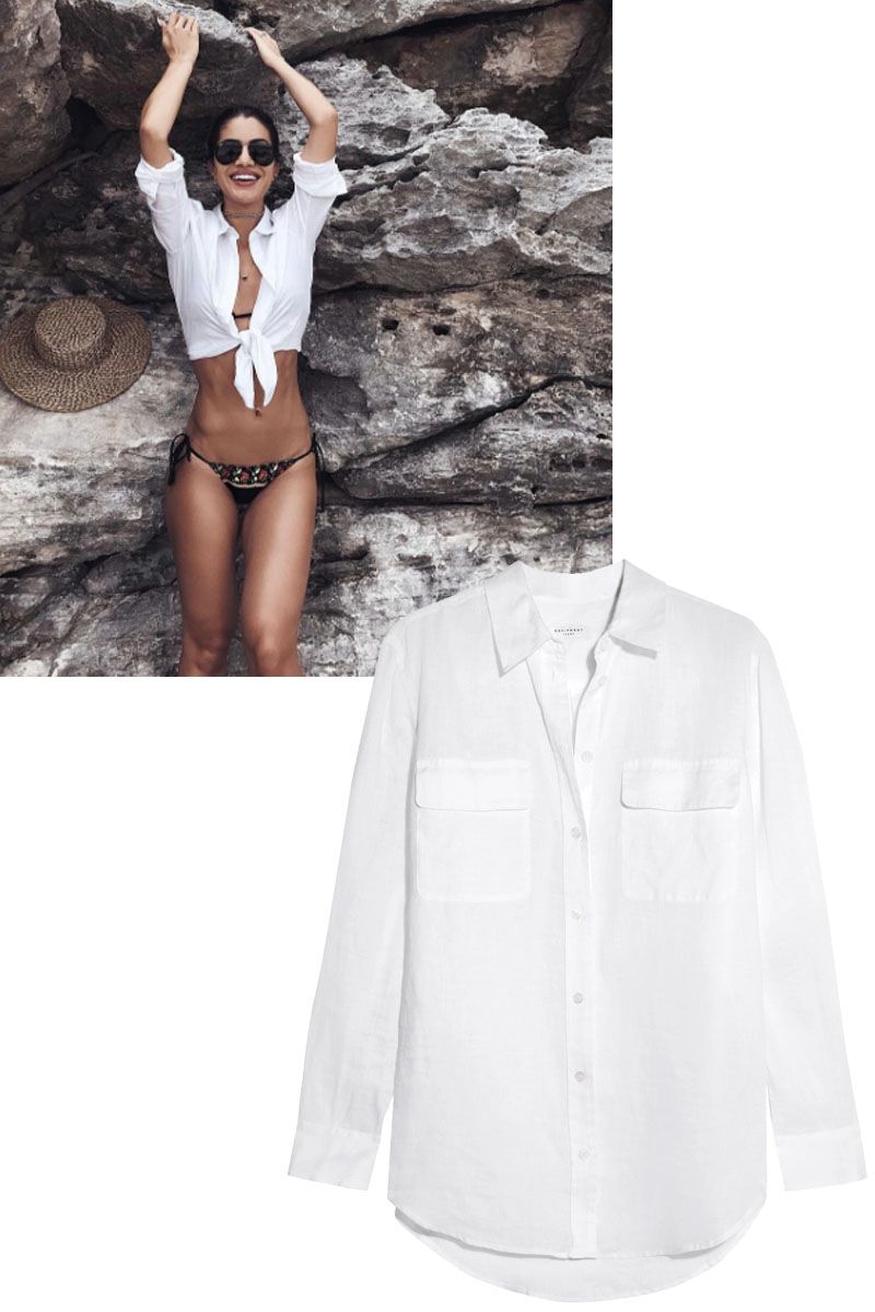 <p>Il <strong data-redactor-tag="strong" data-verified="redactor">passe-partout</strong>&nbsp;candido da giocare anche in riva al mare, elegantissima.</p><p>Shop The Look: camicia,<strong data-redactor-tag="strong" data-verified="redactor"> Equipment</strong>&nbsp;</p>
