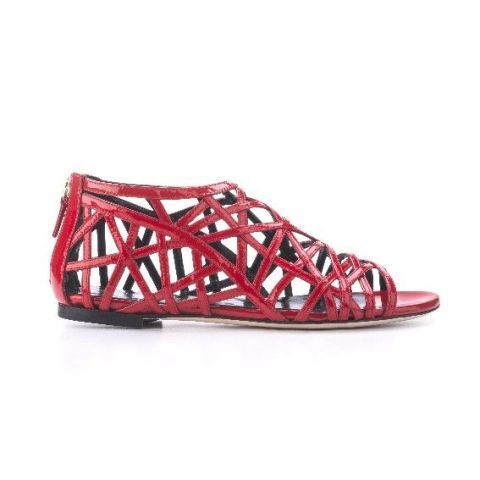 Idee moda 2018 per mamme come i sandali intrecciati rossi di Simone Castelletti