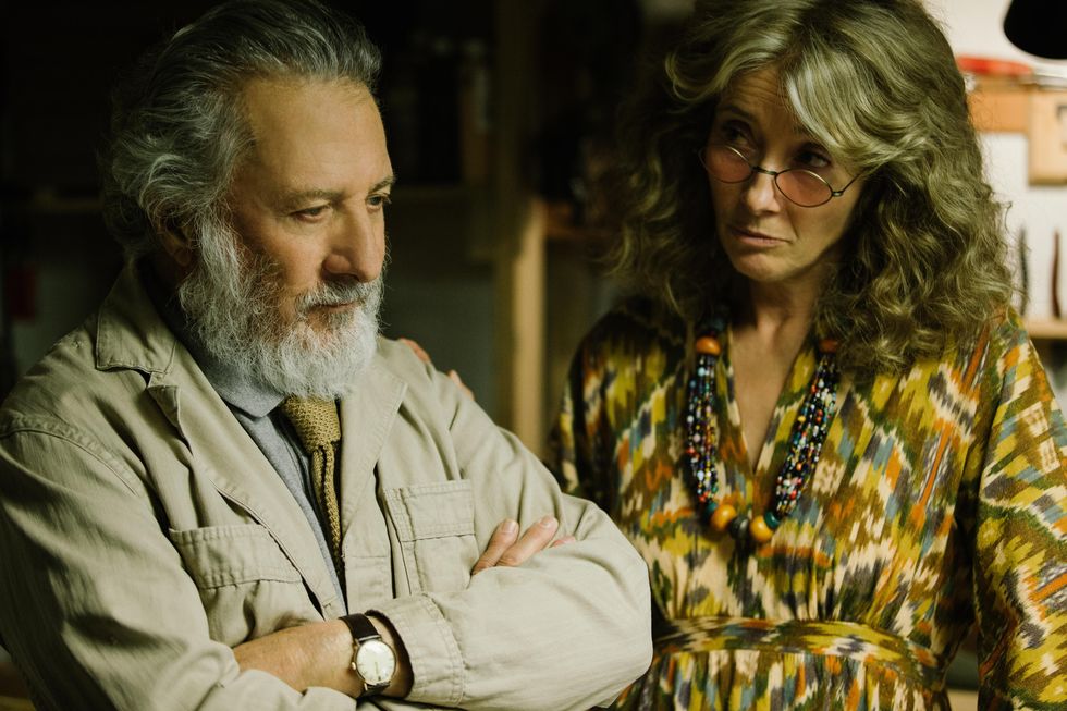 Dustin Hoffman ed Emma Thompson in The Meyerowitz stories