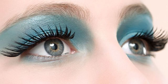 Eyelash, Eyebrow, Eye, Face, Blue, Skin, Organ, Eye shadow, Turquoise, Close-up, 