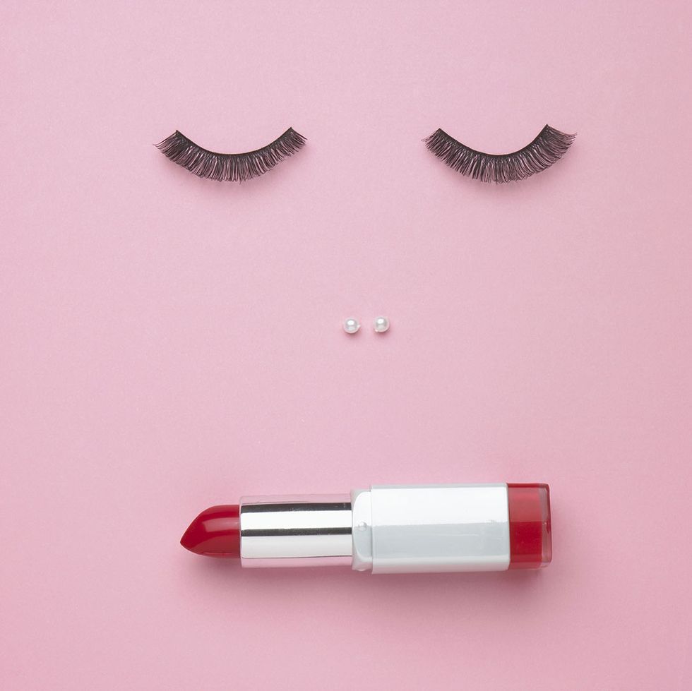Pink, Lipstick, Product, Red, Lip, Beauty, Cosmetics, Material property, Mouth, Font, 