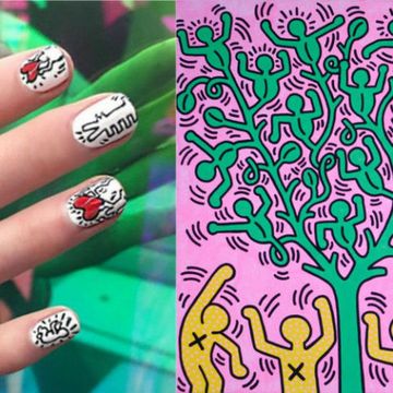 Keith Haring nail art
