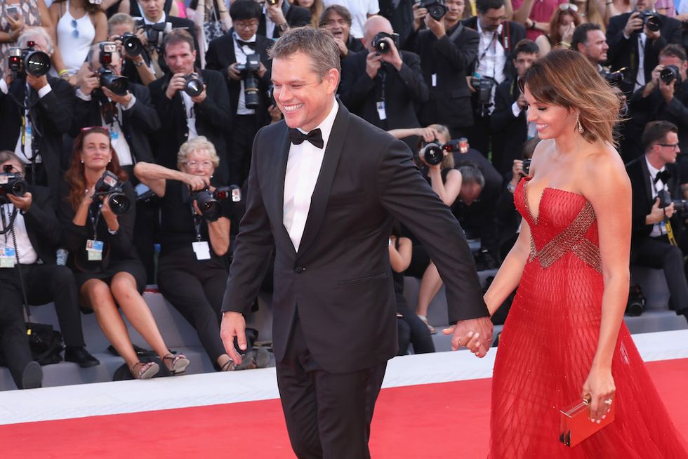 Matt Damon con la moglie Luciana Damon