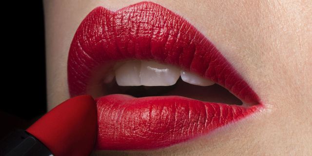 Lip, Red, Lipstick, Pink, Mouth, Cosmetics, Beauty, Lip gloss, Close-up, Magenta, 