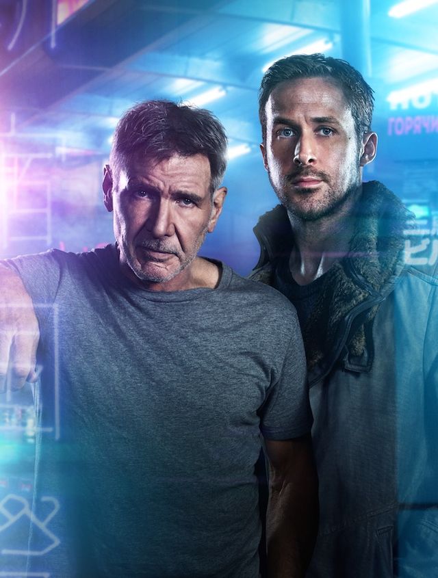 Harrison Ford e Ryan Gosling locandina Blade runner 2049