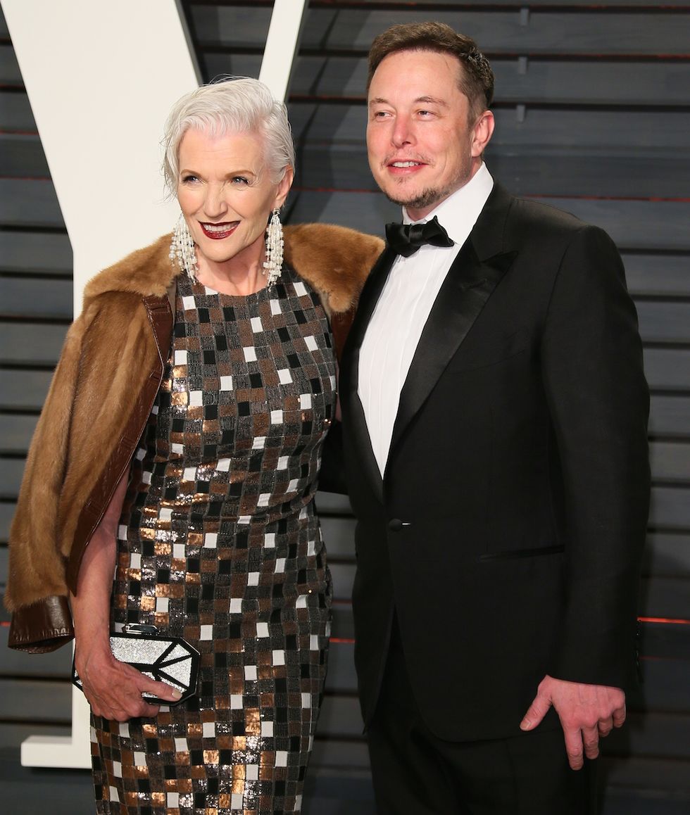 Maye Musk con il figlio Elon Musk