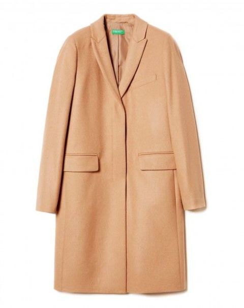 cappotti donna cammello Benetton