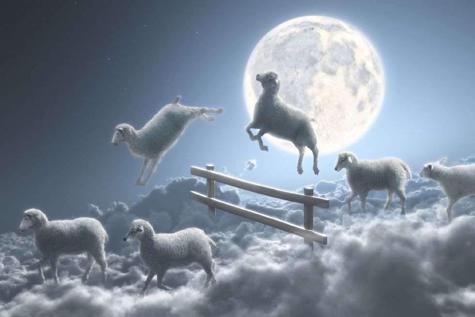 Sky, Moonlight, Atmosphere, Sheep, Winter, Cloud, Moon, Photography, Space, Snow, 