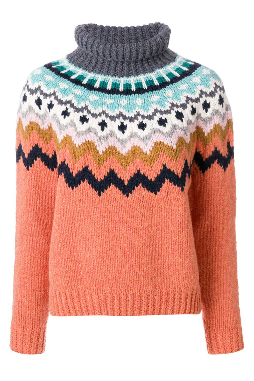 <p>La maglia colorata di Anya Hindmarch illumina, senza dubbio, ogni giorno invernale.</p>