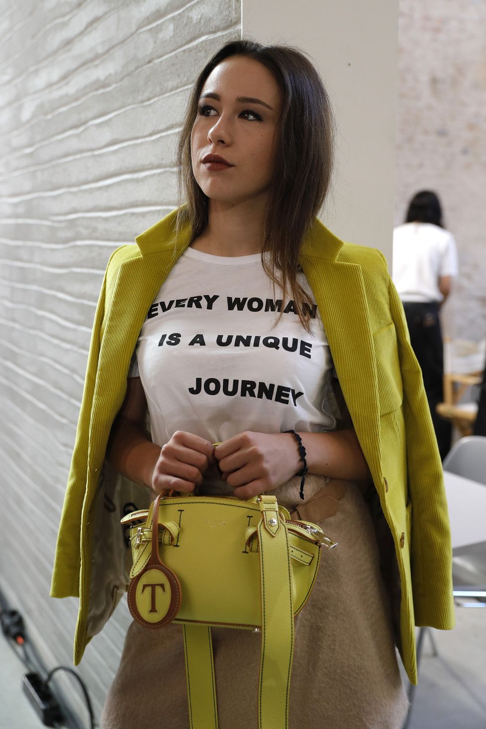 aurora ramazzotti t-shirt femminista trussardi