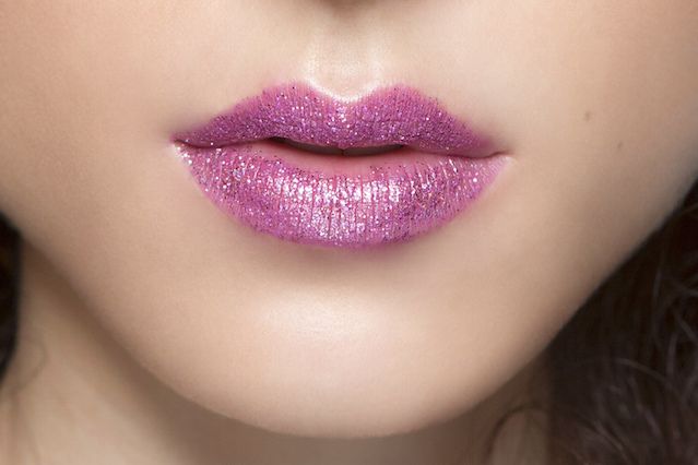 rossetto glitterato