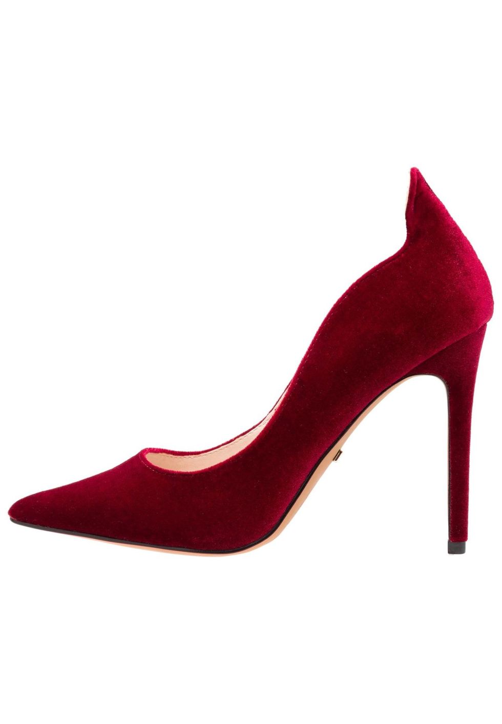 scarpe alte rosse moda 2018 come le décolleté di velluto di Topshop
