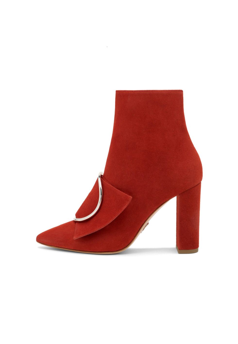 scarpe alte rosse moda 2018 come lo stivaletto di Oscar Tiye