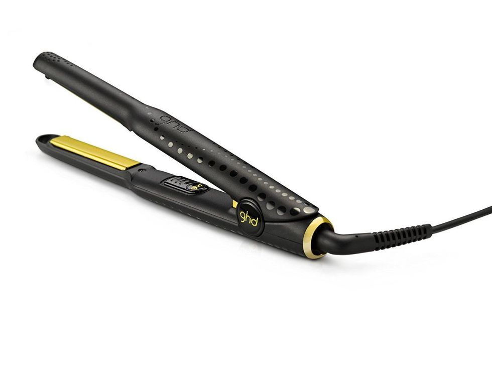Hair iron, Yellow, Hair care, Glasses, Personal care, Metal, 
