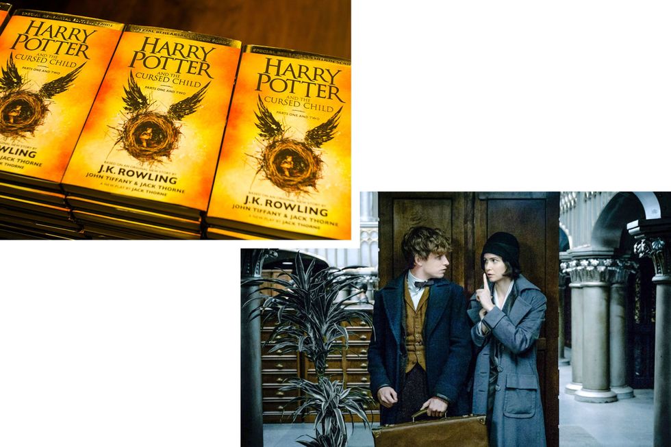 <p><strong data-redactor-tag="strong" data-verified="redactor">J.K. Rowling</strong> ha introdotto due nuove storie nel mondo di <a data-tracking-id="recirc-text-link" href="http://www.elle.com/it/spettacolo/libri/news/g1469/harry-potter-curiosita-maledizione-erede/">Harry Potter</a>. A giugno Londra ha ospitato la prima teatrale di <strong data-redactor-tag="strong" data-verified="redactor">Harry Potter e la maledizione dell'erede</strong>, il cui script è stato pubblicato a luglio. Lo spettacolo è ambientato 19 anni dopo la battaglia di Hogwarts (da <em data-redactor-tag="em" data-verified="redactor">Harry Potter e i Doni della morte</em>) e segue le vicende di un Harry ormai cresciuto e del suo giovane figlio Albus.</p><p><span class="redactor-invisible-space" data-redactor-class="redactor-invisible-space" data-redactor-tag="span" data-verified="redactor"><span class="redactor-invisible-space" data-redactor-class="redactor-invisible-space" data-redactor-tag="span" data-verified="redactor">A novembre è uscito al cinema <em data-redactor-tag="em" data-verified="redactor">Animali fantastici e dove trovarli</em> con proagonista il <a data-tracking-id="recirc-text-link" href="http://www.elle.com/it/magazine/personaggi/a987/eddie-redmayne-papa-di-una-bambina/">neo papà Eddie Redmayne</a></span></span>. Il film è ambientato 65 anni prima di <em data-redactor-tag="em" data-verified="redactor">Harry Potter e la pietra filosofale</em> e racconta del mago Newt Scamander che ha perso le sue magiche creature a New York.</p><p><span data-redactor-tag="span" data-verified="redactor"></span></p>