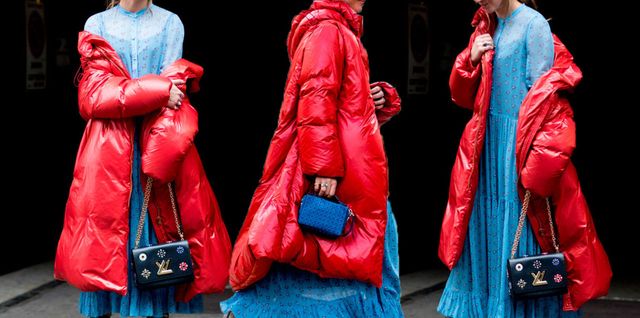 Red, Blue, Clothing, Outerwear, Electric blue, Fashion, Pink, Leather, Jacket, Street fashion, 