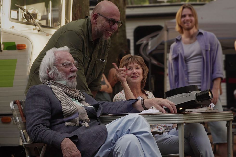 Paolo Virzì, Helen Mirren e Donald Sutherland