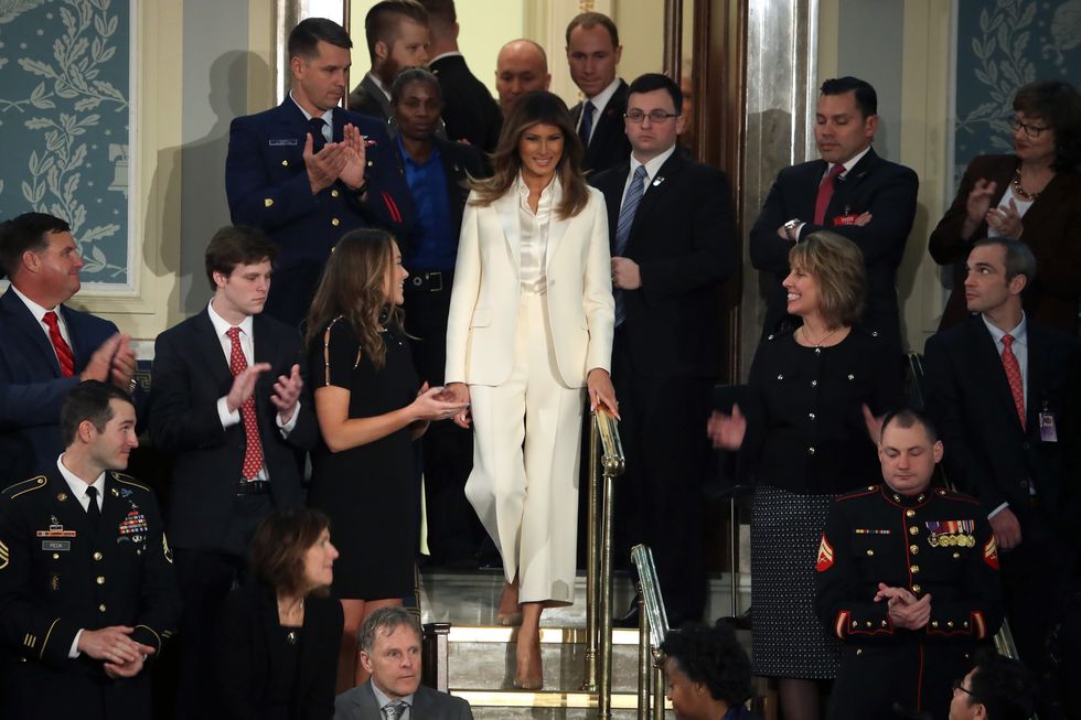 Melania Trump ingresso Capitol Hill