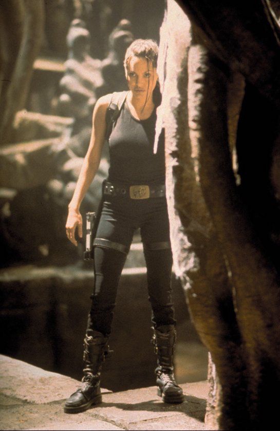 Angelina Jolie nei panni di Lara Croft nel 2001