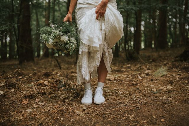 People in nature, Photograph, Nature, Natural environment, Tree, Forest, Dress, Woodland, Beauty, Leg, 