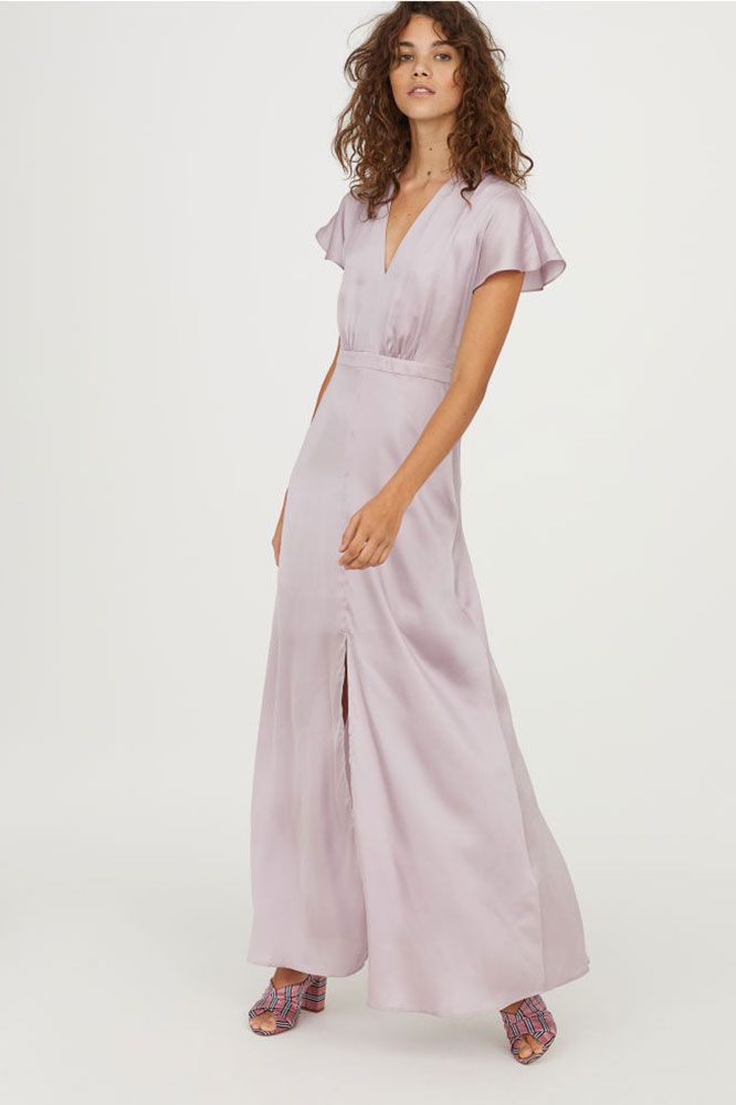 Clothing, White, Dress, Shoulder, Gown, Pink, Nightwear, Lilac, Day dress, Fashion model, 