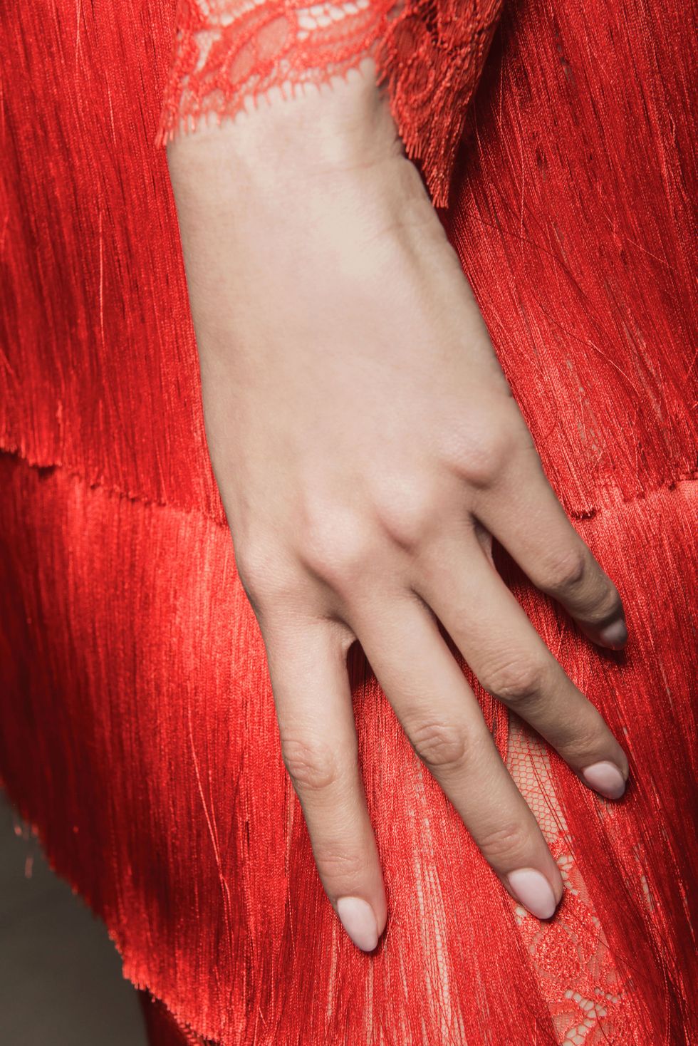 Red, Hair, Nail, Skin, Hand, Red hair, Wrist, Lip, Hair coloring, Finger, 