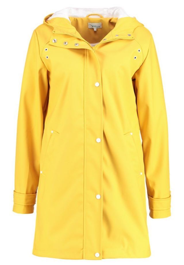 Clothing, Outerwear, Yellow, Sleeve, Raincoat, Hood, Jacket, Coat, Overcoat, Top, 