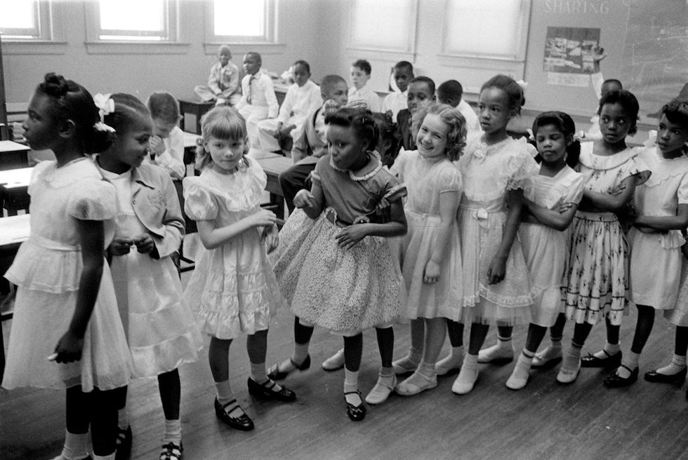 Integrazione scolastica alla Bernard School, 27 maggio 1955 , Washington, D.C., U.S.A.